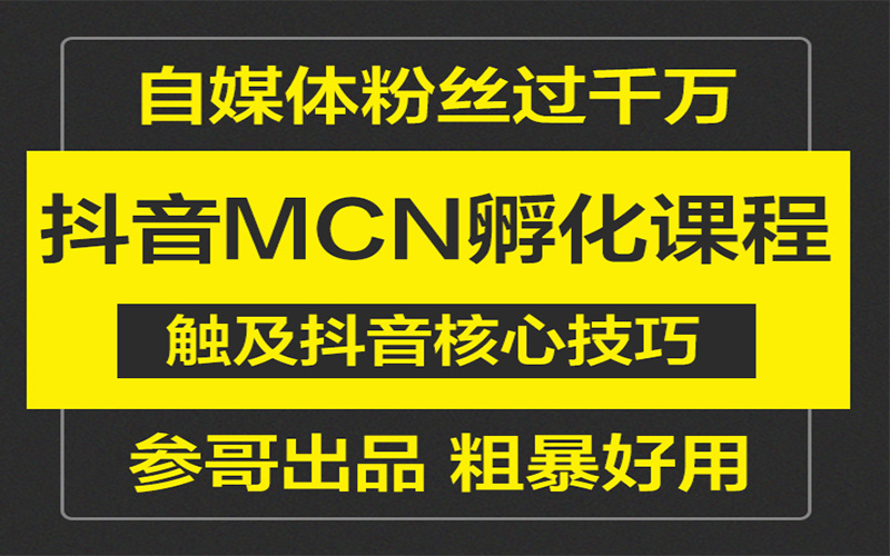 参哥【抖音MCN孵化课程】14.24G百度云网盘下载